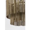Závesná lampa Ø60x43 cm GULARO drevo hnedá+bronzová