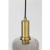 Závesná lampa 5L Ø66x80 cm LEKAR antický bronz + dymové sklo