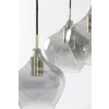 Závesná lampa 5L Ø61x66 cm RAKEL antický bronz + dymová