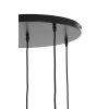 Závesná lampa 5L Ø61x66 cm RAKEL antický bronz + dymová