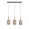 Závesná lampa 3L 100x22x32 cm LEKAR mravenec bronz + dymové sklo
