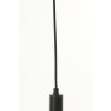 Závesná lampa Ø22x52 cm LEKAR čierna + dymové sklo