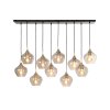 Závesná lampa 10L 124x35x60 cm RAKEL antický bronz + dymová