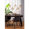 Závesná lampa 5L 104x20x120 cm RAKEL antický bronz + dymová