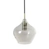 Závesná lampa 5L 104x20x120 cm RAKEL antický bronz + dymová