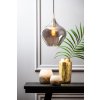 Závesná lampa Ø27x29,5 cm RAKEL antický bronz+údená