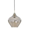 Závesná lampa Ø27x29,5 cm RAKEL antický bronz+údená