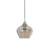 Závesná lampa Ø20x21,5 cm RAKEL antický bronz+údená