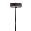 Závesná lampa Ø30x37 cm MEYA čierno-zlatá