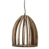 Závesná lampa Ø47x56 cm HARANKA drevo tmavohnedá