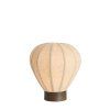 Stolová lampa Ø35x36 cm KYZO potlač dreva hnedá+ľanová prírodná