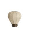 Stolová lampa Ø35x36 cm KYZO potlač dreva hnedá+ľanová prírodná