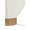 Stolová lampa Ø35x36 cm KYZO potlač dreva prírodná+ľanová krémová