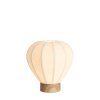Stolová lampa Ø35x36 cm KYZO potlač dreva prírodná+ľanová krémová