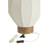 Stolová lampa Ø35x36 cm KYZO potlač dreva prírodná+ľanová krémová