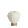 Stolová lampa Ø35x36 cm KYZO potlač dreva prírodná+ľanová krémová
