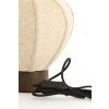 Stolová lampa Ø23x23,5 cm KYZO potlač dreva hnedá+ľanová prírodná