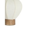 Stolová lampa Ø23x23,5 cm KYZO potlač dreva prírodná+ľanová krémová