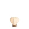 Stolová lampa Ø23x23,5 cm KYZO potlač dreva prírodná+ľanová krémová