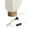 Stolová lampa Ø23x23,5 cm KYZO potlač dreva prírodná+ľanová krémová