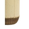 Stolová lampa Ø15x49 cm TIO papier béžová+ratan tmavohnedá