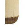 Stolová lampa Ø13x40 cm TIO papier béžová+ratan tmavohnedá