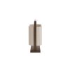 Stolová lampa 45x15x37,5 cm LECCE drevená potlač hnedá+lano krémová