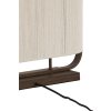 Stolová lampa 45x15x37,5 cm LECCE drevená potlač hnedá+lano krémová