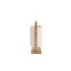 Stolová lampa 45x15x37,5 cm LECCE potlač dreva prírodná + lano krémová