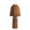 Stolová lampa Ø28,5x60 cm MANDOR ratan tmavohnedá