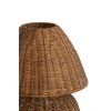 Stolová lampa Ø27,5x35 cm MAVON ratan tmavohnedá