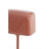 Stolová lampa 20x10x36 cm ELENIE lesklá tmavo koralová