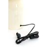 Stolová lampa Ø23x35 cm TOLIMA lesklá krémová