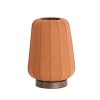 Stolová lampa Ø30x41,5 cm BIBIA potlač dreva tmavohnedá+terara