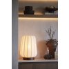 Stolová lampa Ø30x41,5 cm BIBIA drevená potlač tmavohnedá+biela