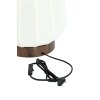 Stolová lampa Ø30x41,5 cm BIBIA drevená potlač tmavohnedá+biela