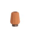Stolná lampa Ø20x29 cm BIBIA drevotlač tmavohnedá+terra