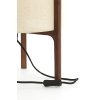Stolová lampa Ø35x58 cm LITTO tmavohnedá+ľanová prírodná