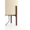 Stolová lampa Ø35x58 cm LITTO tmavohnedá+ľanová prírodná