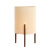 Stolová lampa Ø35x58 cm LITTO tmavohnedá+ľanová prírodná