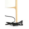 Stolová lampa Ø22x33 cm LITTO prírodná+ľanová biela