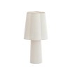 Stolová lampa Ø25x50 cm MUSABY ľanová biela