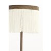 Stolová lampa LED Ø17x35 cm DINY potlač dreva tmavohnedá+krémová