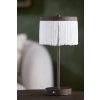 Stolová lampa LED Ø17x35 cm DINY potlač dreva tmavohnedá+krémová