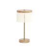 Stolová lampa LED Ø17x35 cm DINY potlač dreva+krémová