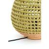 Stolná lampa Ø32x34,5 cm KALIPA ratan natural+zelená