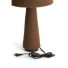 Stolná lampa Ø30x61 cm DEVIA bouclé hnedá