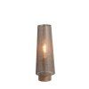 Stolová lampa Ø15x42 cm HOWIE drevená potlač tmavohnedá+tmavohnedá