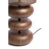 Stolová lampa Ø22x67,5 cm DANIALO drevená potlač d hnedá+d hnedá