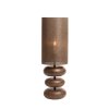 Stolová lampa Ø22x67,5 cm DANIALO drevená potlač d hnedá+d hnedá